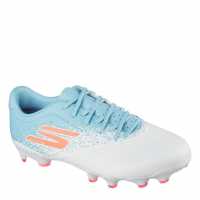 Мъжки футболни бутонки Skechers Razor Adults Academy Firm Ground Football Boots White/Blue Skechers Razor Adults Academy Firm Ground Football Boots White/Blue Мъжки футболни бутонки