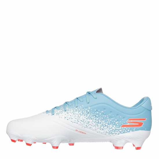 Мъжки футболни бутонки Skechers Razor Adults Academy Firm Ground Football Boots White/Blue Skechers Razor Adults Academy Firm Ground Football Boots White/Blue Мъжки футболни бутонки