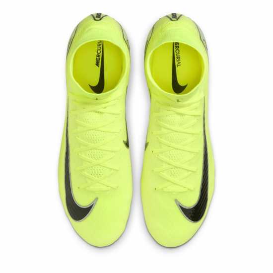 Мъжки футболни бутонки Nike Mercurial Superfly Adults Firm Ground Football Boots ВОЛТ/ЧЕРНО Nike Mercurial Superfly Adults Firm Ground Football Boots ВОЛТ/ЧЕРНО Мъжки футболни бутонки