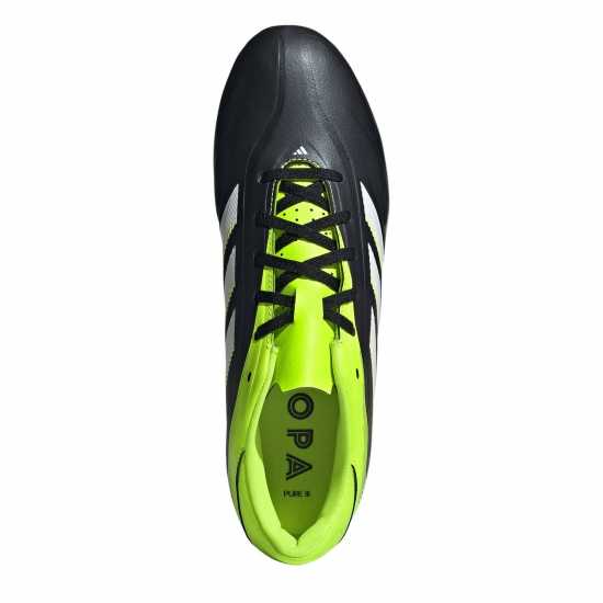Adidas Copa Pure 3 Club Firm Ground Football Boots Black/Lemon Мъжки футболни бутонки