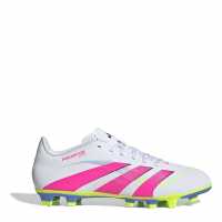 Мъжки футболни бутонки Adidas Predator Club Firm Ground Football Boots Бяло/Розово Adidas Predator Club Firm Ground Football Boots Бяло/Розово Мъжки футболни бутонки