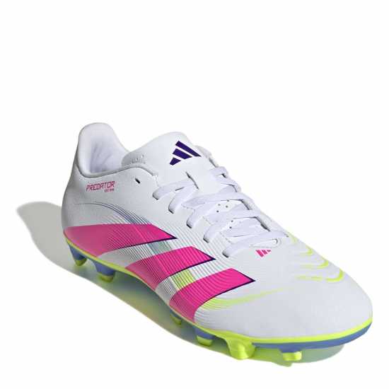 Мъжки футболни бутонки Adidas Predator Club Firm Ground Football Boots Бяло/Розово Adidas Predator Club Firm Ground Football Boots Бяло/Розово Мъжки футболни бутонки