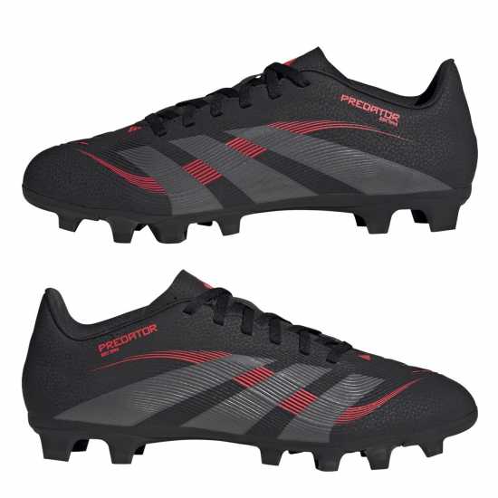 Мъжки футболни бутонки Adidas Predator Club Firm Ground Football Boots Черно/Сиво Adidas Predator Club Firm Ground Football Boots Черно/Сиво Мъжки футболни бутонки