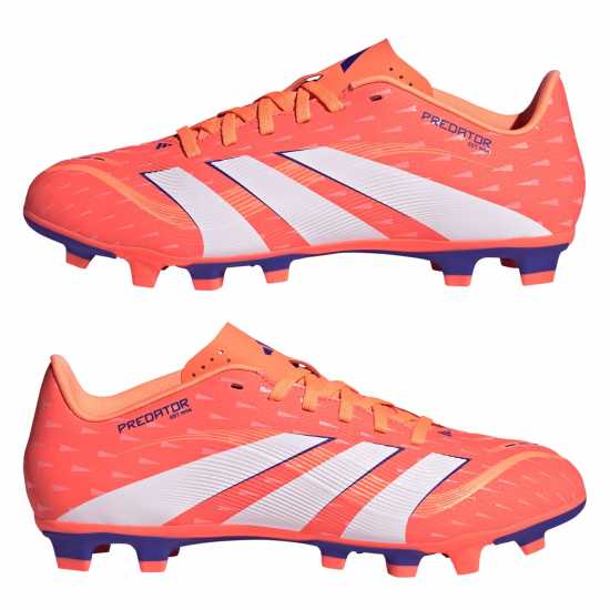Adidas Predator Club Firm Ground Football Boots Оранжево/Бяло 