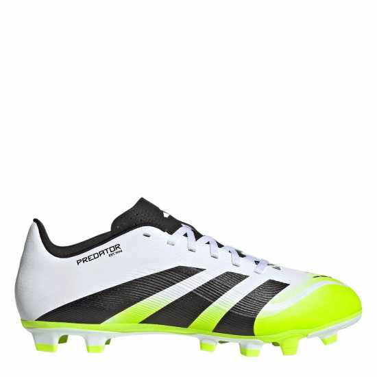 Adidas Predator Club Firm Ground Football Boots White/Blk/Lemon Мъжки футболни бутонки