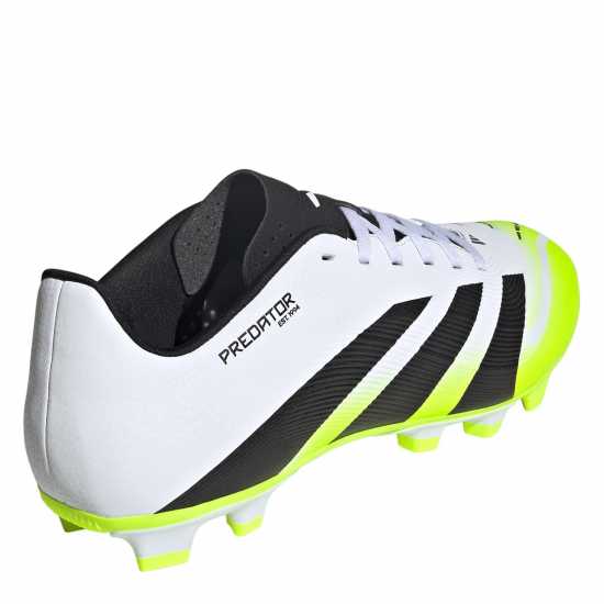 Adidas Predator Club Firm Ground Football Boots White/Blk/Lemon Мъжки футболни бутонки