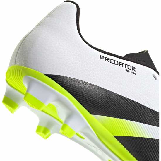 Adidas Predator Club Firm Ground Football Boots White/Blk/Lemon Мъжки футболни бутонки