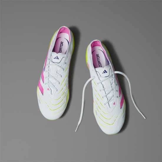 Adidas Predator Elite Firm Ground Football Boots Бяло/Розово Мъжки футболни бутонки