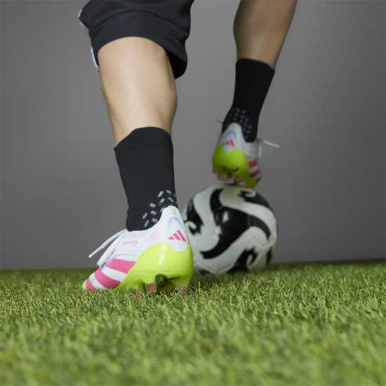 Adidas Predator Elite Firm Ground Football Boots Бяло/Розово Мъжки футболни бутонки