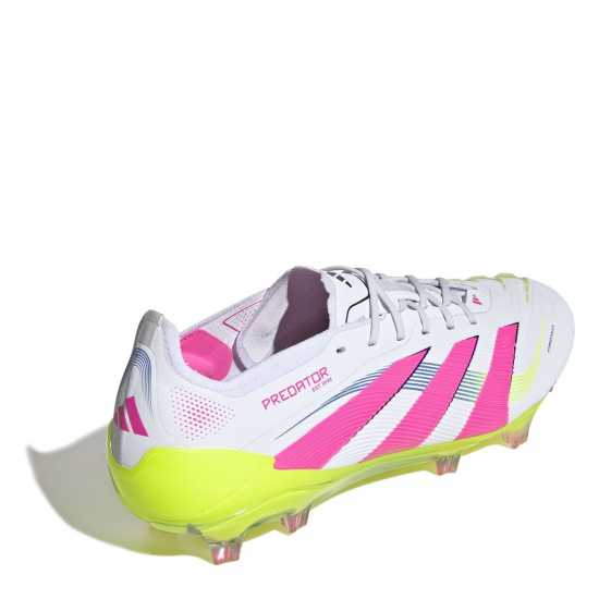 Adidas Predator Elite Firm Ground Football Boots Бяло/Розово Мъжки футболни бутонки