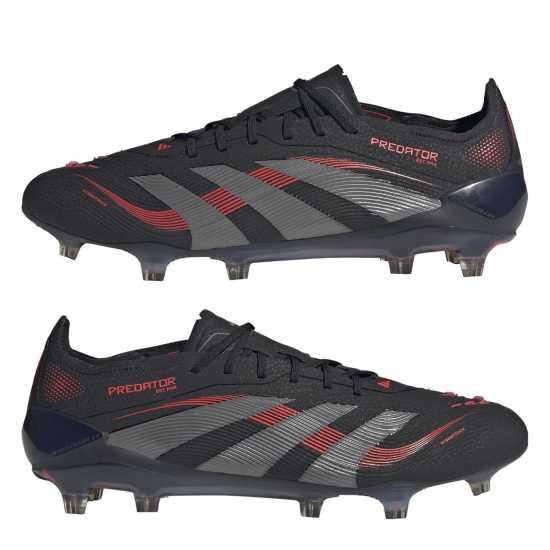Adidas Predator Elite Firm Ground Football Boots Черно/Сиво Мъжки футболни бутонки