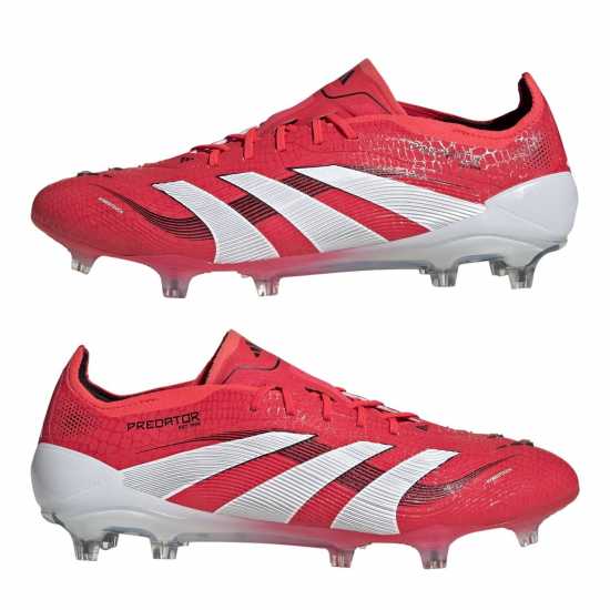 Мъжки футболни бутонки Adidas Predator Elite Firm Ground Football Boots Червено/Бяло Adidas Predator Elite Firm Ground Football Boots Червено/Бяло Мъжки футболни бутонки