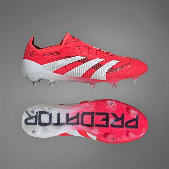 Мъжки футболни бутонки Adidas Predator Elite Firm Ground Football Boots Червено/Бяло Adidas Predator Elite Firm Ground Football Boots Червено/Бяло Мъжки футболни бутонки