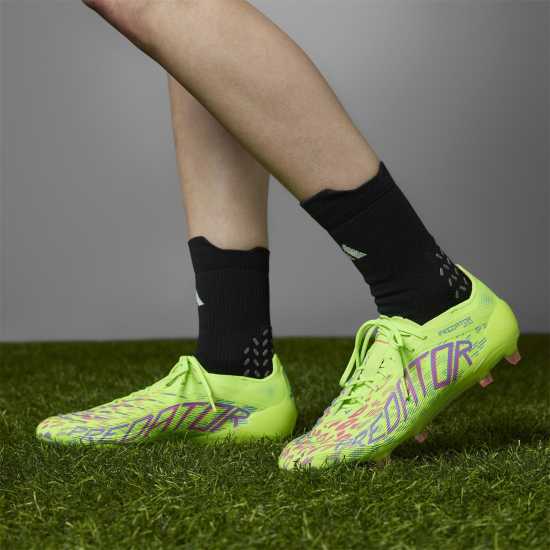 Adidas Predator Elite Firm Ground Football Boots Жълто/Розово Мъжки футболни бутонки