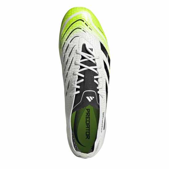 Мъжки футболни бутонки Adidas Predator Elite Firm Ground Football Boots White/Blk/Lemon Adidas Predator Elite Firm Ground Football Boots White/Blk/Lemon Мъжки футболни бутонки