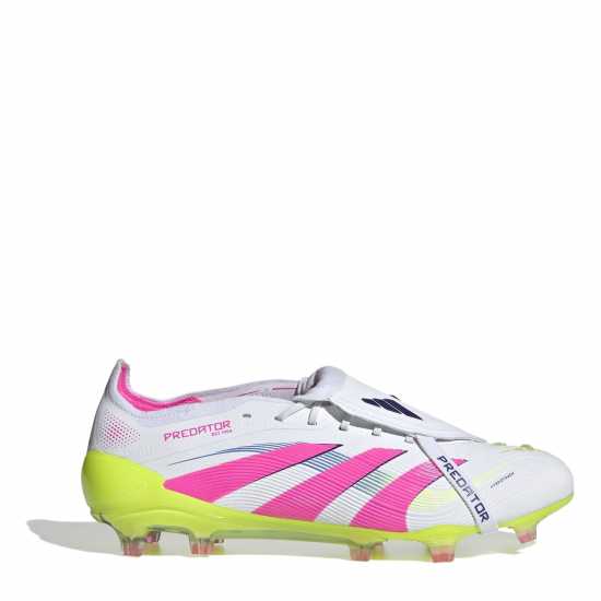 Мъжки футболни бутонки Adidas Predator Elite Fold-Over Tongue Firm Ground Football Boots Бяло/Розово Adidas Predator Elite Fold-Over Tongue Firm Ground Football Boots Бяло/Розово Мъжки футболни бутонки