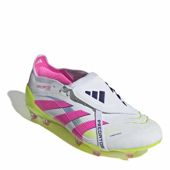 Мъжки футболни бутонки Adidas Predator Elite Fold-Over Tongue Firm Ground Football Boots Бяло/Розово Adidas Predator Elite Fold-Over Tongue Firm Ground Football Boots Бяло/Розово Мъжки футболни бутонки