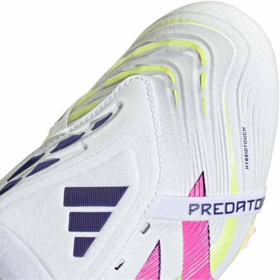 Мъжки футболни бутонки Adidas Predator Elite Fold-Over Tongue Firm Ground Football Boots Бяло/Розово Adidas Predator Elite Fold-Over Tongue Firm Ground Football Boots Бяло/Розово Мъжки футболни бутонки