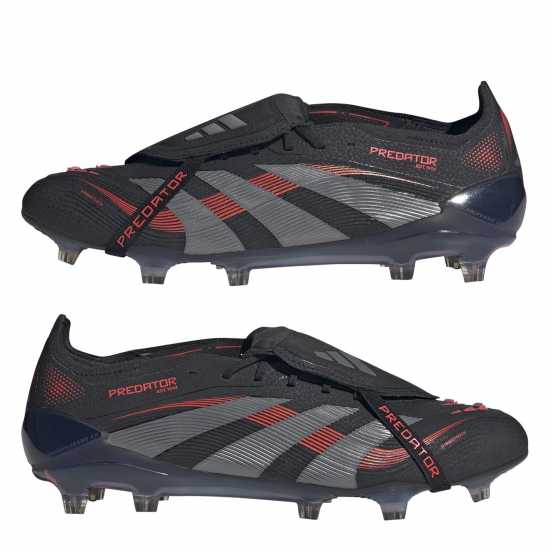 Adidas Predator Elite Fold-Over Tongue Firm Ground Football Boots Черно/Сиво Мъжки футболни бутонки