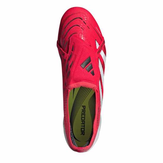 Мъжки футболни бутонки Adidas Predator Elite Fold-Over Tongue Firm Ground Football Boots Червено/Бяло Adidas Predator Elite Fold-Over Tongue Firm Ground Football Boots Червено/Бяло Мъжки футболни бутонки