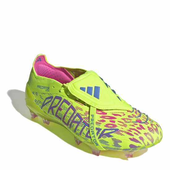 Мъжки футболни бутонки Adidas Predator Elite Fold-Over Tongue Firm Ground Football Boots Жълто/Розово Adidas Predator Elite Fold-Over Tongue Firm Ground Football Boots Жълто/Розово Мъжки футболни бутонки