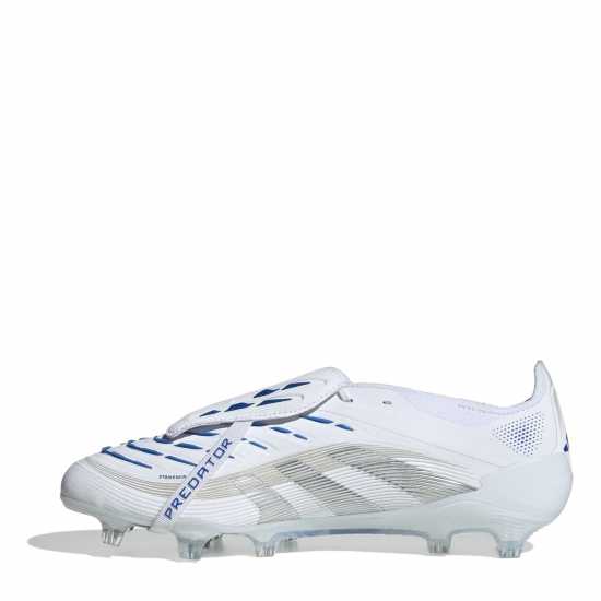Мъжки футболни бутонки Adidas Predator Elite Fold-Over Tongue Firm Ground Football Boots Бяло/сребро Adidas Predator Elite Fold-Over Tongue Firm Ground Football Boots Бяло/сребро Мъжки футболни бутонки