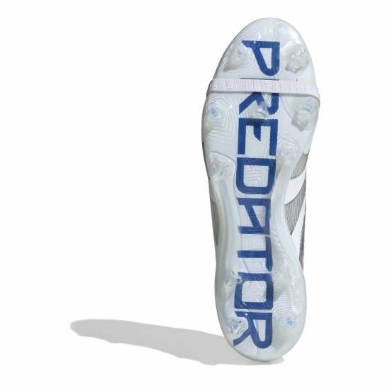 Мъжки футболни бутонки Adidas Predator Elite Fold-Over Tongue Firm Ground Football Boots Бяло/сребро Adidas Predator Elite Fold-Over Tongue Firm Ground Football Boots Бяло/сребро Мъжки футболни бутонки