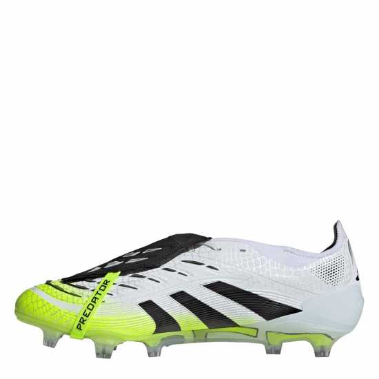 Мъжки футболни бутонки Adidas Predator Elite Fold-Over Tongue Firm Ground Football Boots White/Blk/Lemon Adidas Predator Elite Fold-Over Tongue Firm Ground Football Boots White/Blk/Lemon Мъжки футболни бутонки