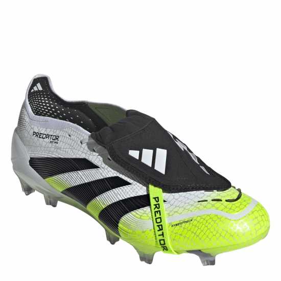 Мъжки футболни бутонки Adidas Predator Elite Fold-Over Tongue Firm Ground Football Boots White/Blk/Lemon Adidas Predator Elite Fold-Over Tongue Firm Ground Football Boots White/Blk/Lemon Мъжки футболни бутонки