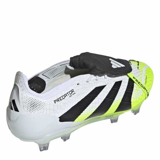 Мъжки футболни бутонки Adidas Predator Elite Fold-Over Tongue Firm Ground Football Boots White/Blk/Lemon Adidas Predator Elite Fold-Over Tongue Firm Ground Football Boots White/Blk/Lemon Мъжки футболни бутонки