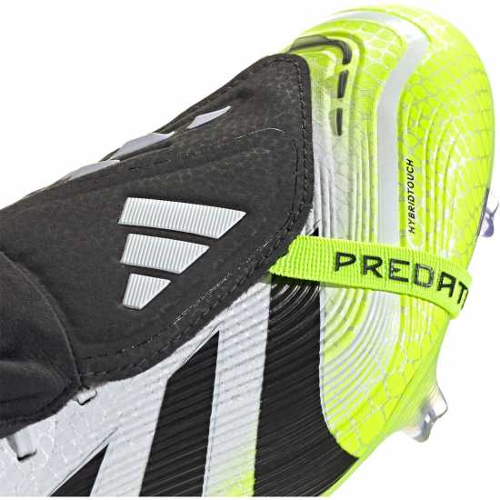 Мъжки футболни бутонки Adidas Predator Elite Fold-Over Tongue Firm Ground Football Boots White/Blk/Lemon Adidas Predator Elite Fold-Over Tongue Firm Ground Football Boots White/Blk/Lemon Мъжки футболни бутонки