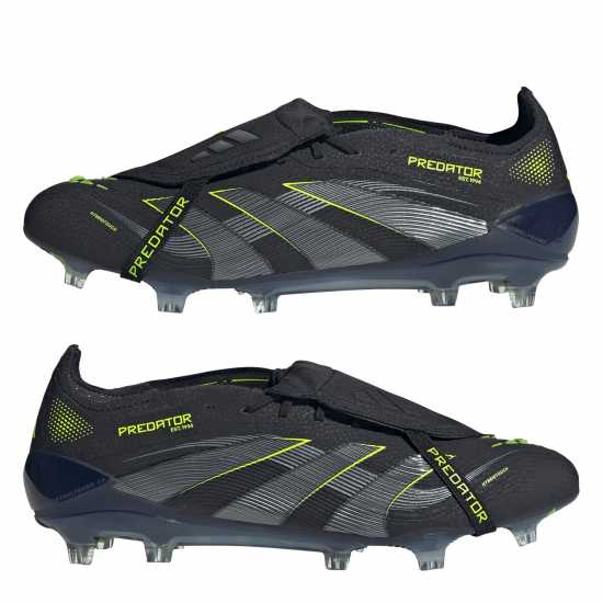 Мъжки футболни бутонки Adidas Predator Elite Fold-Over Tongue Firm Ground Football Boots Black/Lemon Adidas Predator Elite Fold-Over Tongue Firm Ground Football Boots Black/Lemon Мъжки футболни бутонки