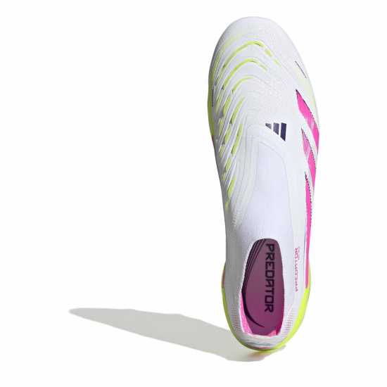 Adidas Predator Elite Laceless Firm Ground Football Boots Бяло/Розово Мъжки футболни бутонки