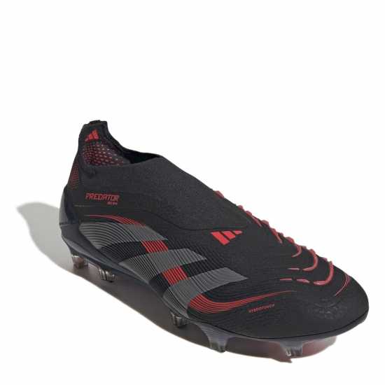 Adidas Predator Elite Laceless Firm Ground Football Boots Черно/Сиво Мъжки футболни бутонки