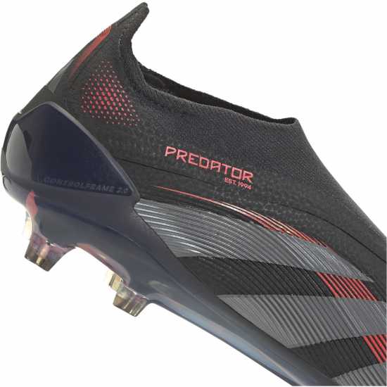 Adidas Predator Elite Laceless Firm Ground Football Boots Черно/Сиво Мъжки футболни бутонки