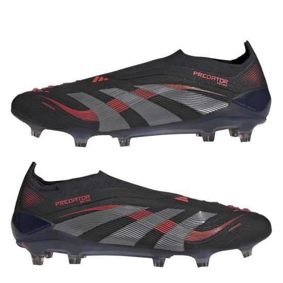 Adidas Predator Elite Laceless Firm Ground Football Boots Черно/Сиво Мъжки футболни бутонки
