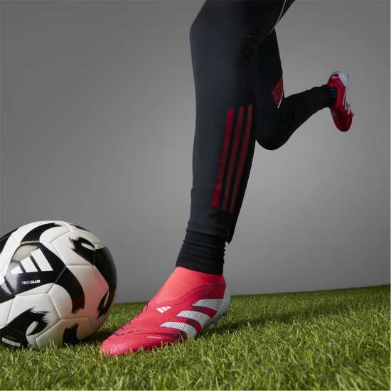 Мъжки футболни бутонки Adidas Predator Elite Laceless Firm Ground Football Boots Червено/Бяло Adidas Predator Elite Laceless Firm Ground Football Boots Червено/Бяло Мъжки футболни бутонки