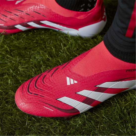 Мъжки футболни бутонки Adidas Predator Elite Laceless Firm Ground Football Boots Червено/Бяло Adidas Predator Elite Laceless Firm Ground Football Boots Червено/Бяло Мъжки футболни бутонки