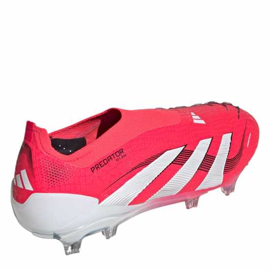 Мъжки футболни бутонки Adidas Predator Elite Laceless Firm Ground Football Boots Червено/Бяло Adidas Predator Elite Laceless Firm Ground Football Boots Червено/Бяло Мъжки футболни бутонки