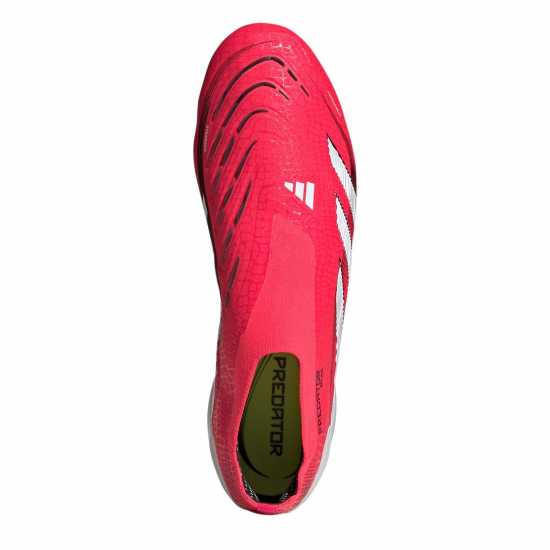 Мъжки футболни бутонки Adidas Predator Elite Laceless Firm Ground Football Boots Червено/Бяло Adidas Predator Elite Laceless Firm Ground Football Boots Червено/Бяло Мъжки футболни бутонки