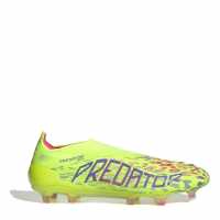 Adidas Predator Elite Laceless Firm Ground Football Boots Жълто/Розово Мъжки футболни бутонки