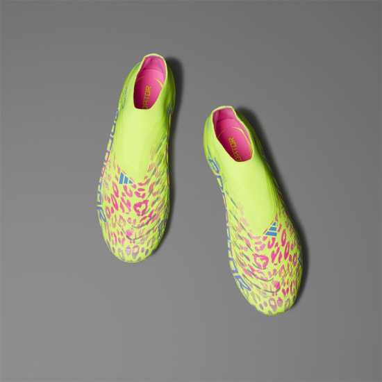 Adidas Predator Elite Laceless Firm Ground Football Boots Жълто/Розово Мъжки футболни бутонки
