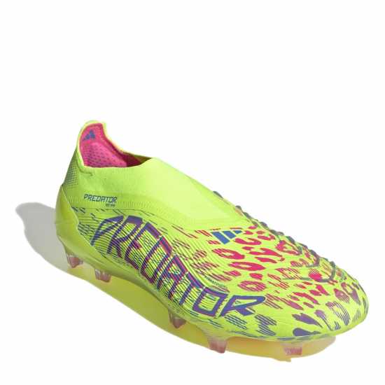 Adidas Predator Elite Laceless Firm Ground Football Boots Жълто/Розово Мъжки футболни бутонки