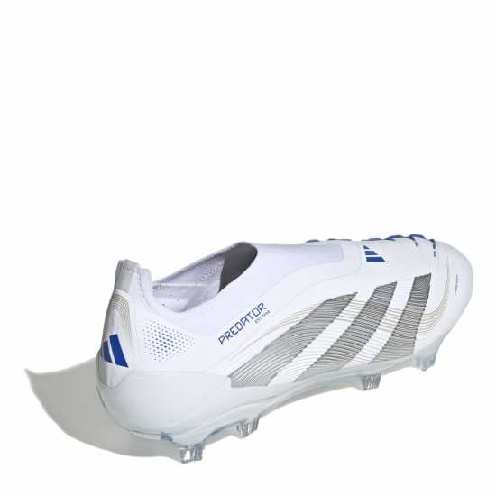 Adidas Predator Elite Laceless Firm Ground Football Boots Бяло/сребро Мъжки футболни бутонки