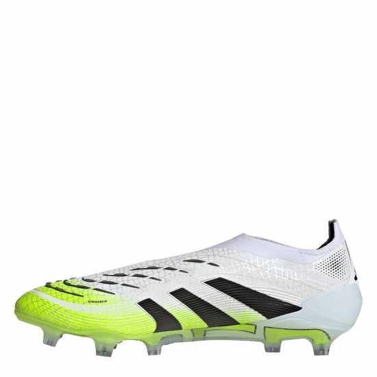 Мъжки футболни бутонки Adidas Predator Elite Laceless Firm Ground Football Boots White/Blk/Lemon Adidas Predator Elite Laceless Firm Ground Football Boots White/Blk/Lemon Мъжки футболни бутонки