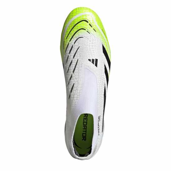 Мъжки футболни бутонки Adidas Predator Elite Laceless Firm Ground Football Boots White/Blk/Lemon Adidas Predator Elite Laceless Firm Ground Football Boots White/Blk/Lemon Мъжки футболни бутонки