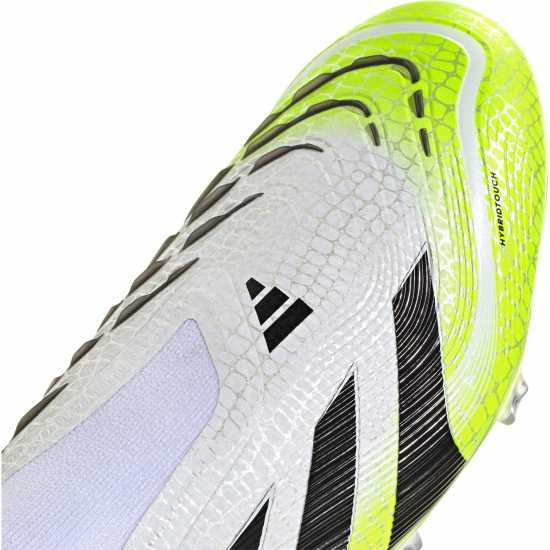 Мъжки футболни бутонки Adidas Predator Elite Laceless Firm Ground Football Boots White/Blk/Lemon Adidas Predator Elite Laceless Firm Ground Football Boots White/Blk/Lemon Мъжки футболни бутонки