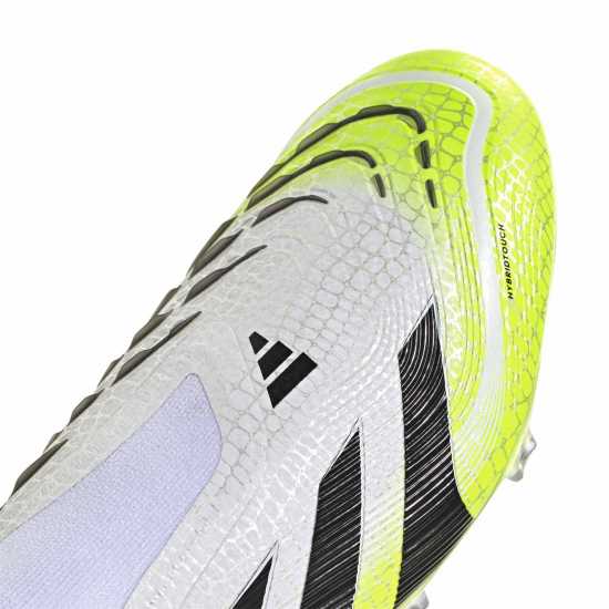 Мъжки футболни бутонки Adidas Predator Elite Laceless Firm Ground Football Boots White/Blk/Lemon Adidas Predator Elite Laceless Firm Ground Football Boots White/Blk/Lemon Мъжки футболни бутонки