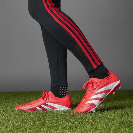 Мъжки футболни бутонки Adidas Predator League Firm Ground Football Boots Червено/Бяло Adidas Predator League Firm Ground Football Boots Червено/Бяло Мъжки футболни бутонки