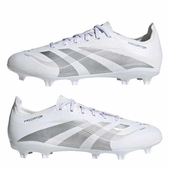 Мъжки футболни бутонки Adidas Predator League Firm Ground Football Boots Бяло/сребро Adidas Predator League Firm Ground Football Boots Бяло/сребро Мъжки футболни бутонки